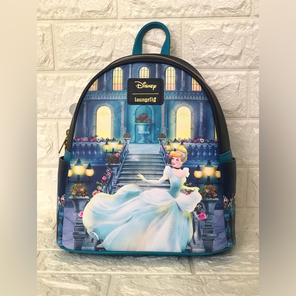 Disney x Loungefly Cinderella Mini Backpack - Blue - Picture 1 of 6